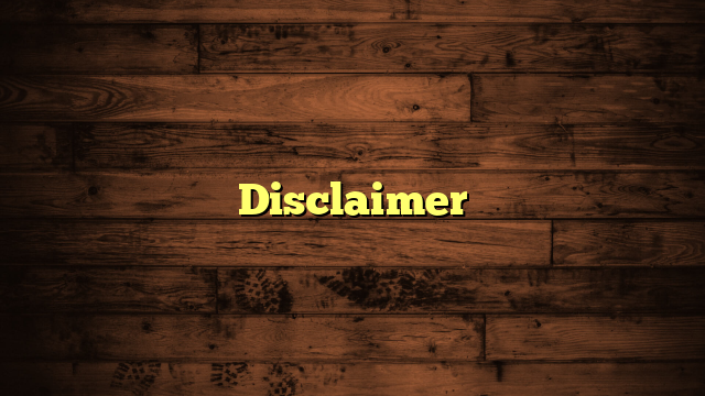 Disclaimer