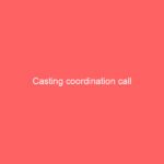 Casting coordination call